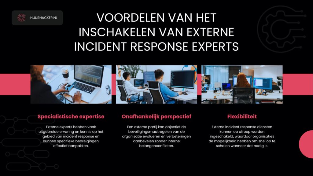 Voordelen van het inschakelen van externe incident response experts