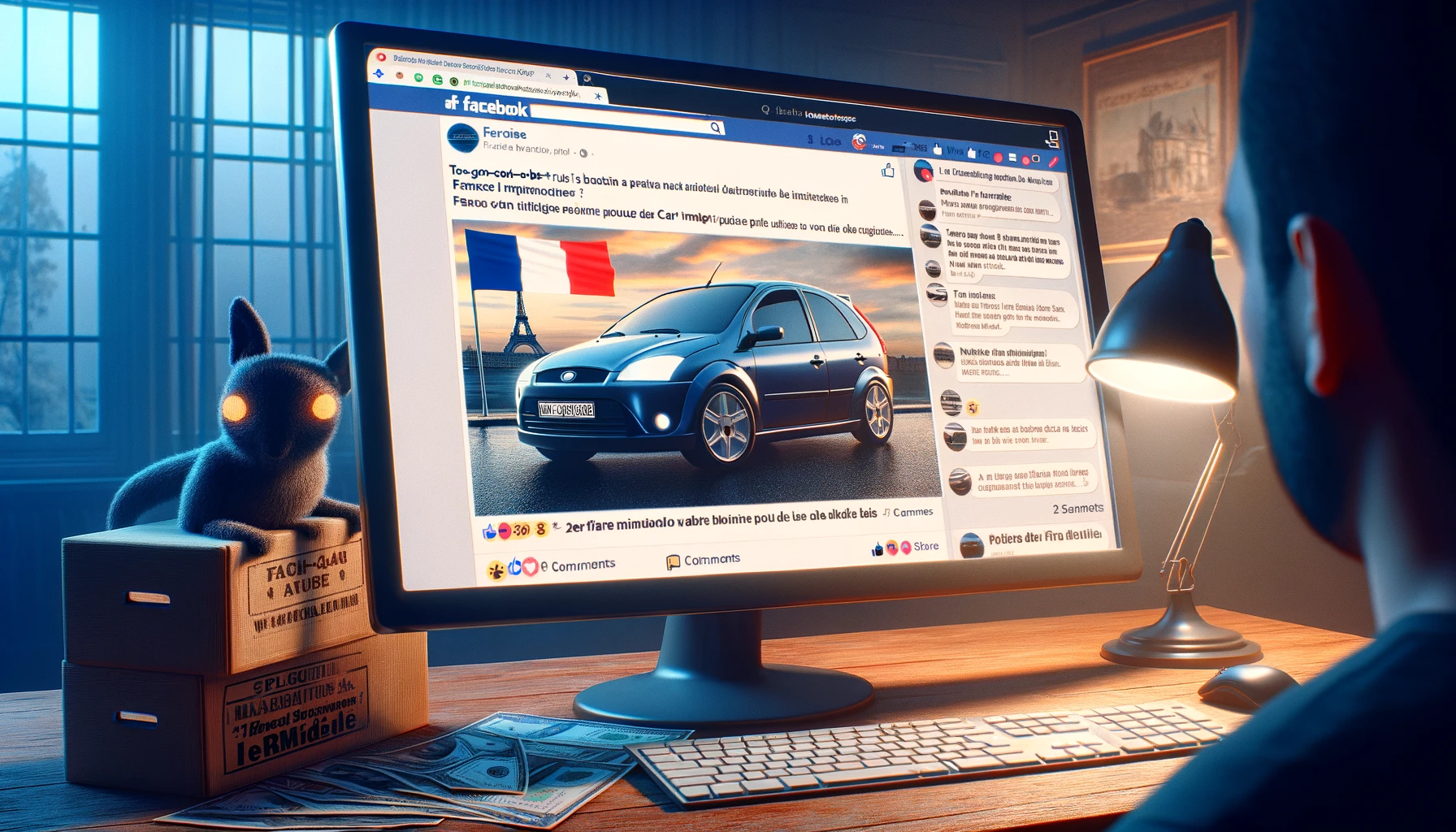 Facebook Oplichting: Auto-importbedrijf in Frankrijk