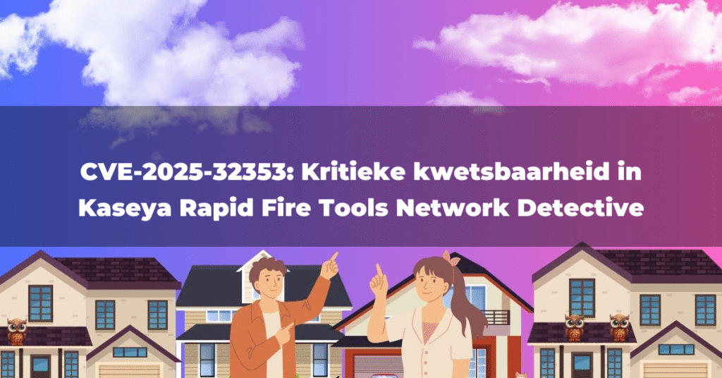 CVE-2025-32353: Kritieke kwetsbaarheid in Kaseya Rapid Fire Tools Network Detective