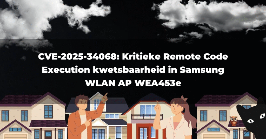 CVE-2025-34068: Kritieke Remote Code Execution kwetsbaarheid in Samsung WLAN AP WEA453e