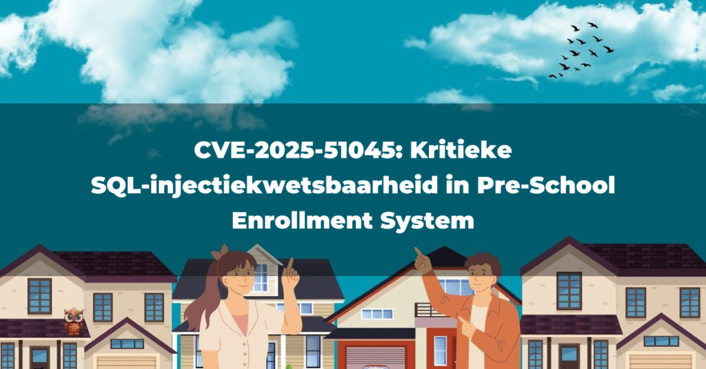 CVE-2025-51045: Kritieke SQL-injectiekwetsbaarheid in Pre-School Enrollment System
