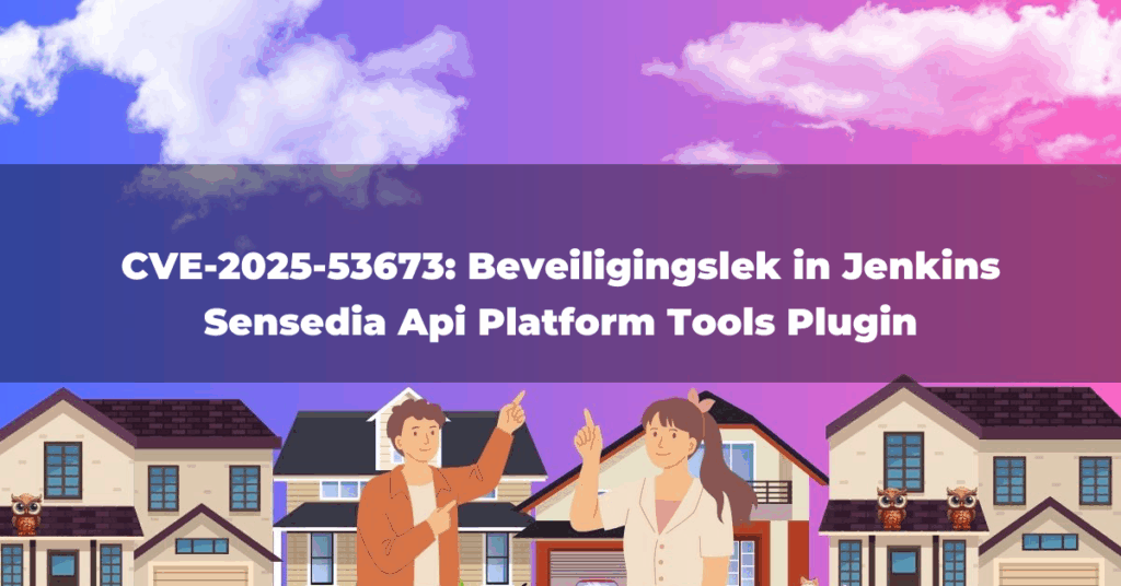 CVE-2025-53673: Beveiligingslek in Jenkins Sensedia Api Platform Tools Plugin