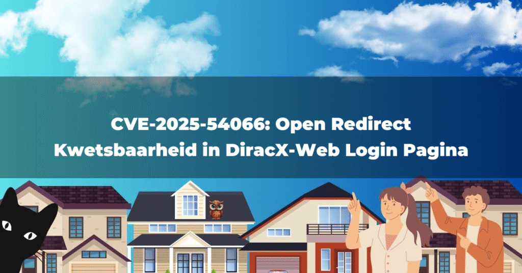 CVE-2025-54066: Open Redirect Kwetsbaarheid in DiracX-Web Login Pagina
