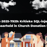 CVE-2025-7929: Kritieke SQL-injectie kwetsbaarheid in Church Donation System