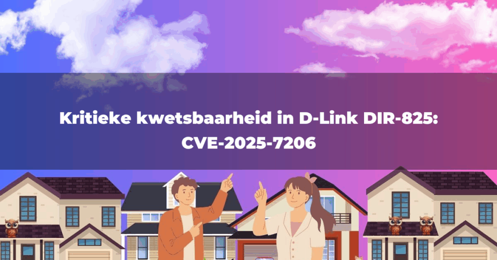 Kritieke kwetsbaarheid in D-Link DIR-825: CVE-2025-7206
