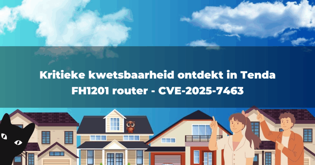 Kritieke kwetsbaarheid ontdekt in Tenda FH1201 router – CVE-2025-7463
