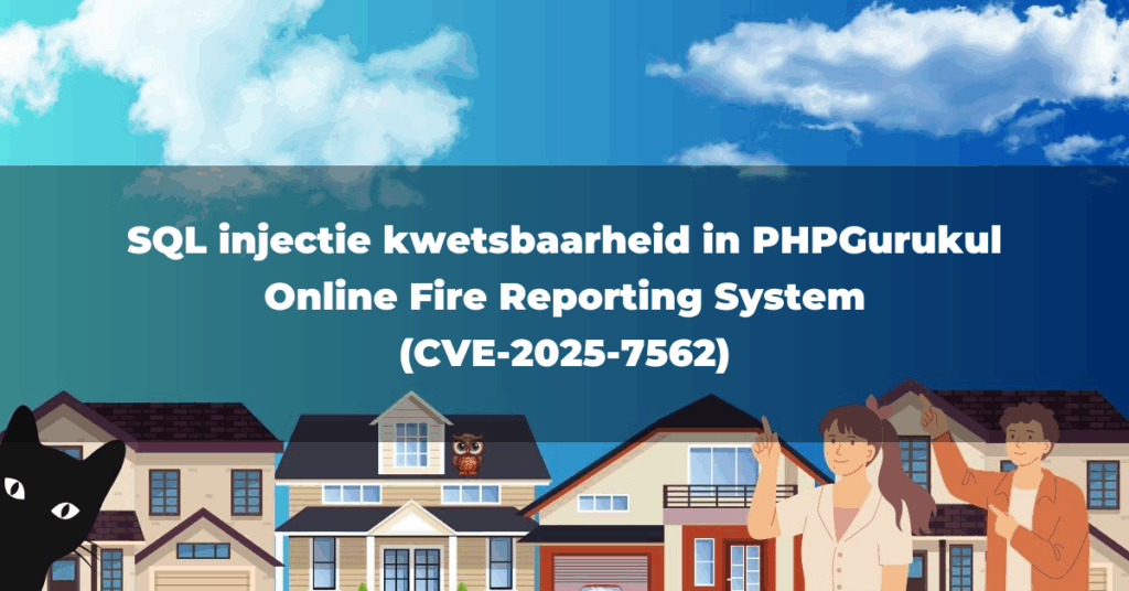 SQL injectie kwetsbaarheid in PHPGurukul Online Fire Reporting System (CVE-2025-7562)