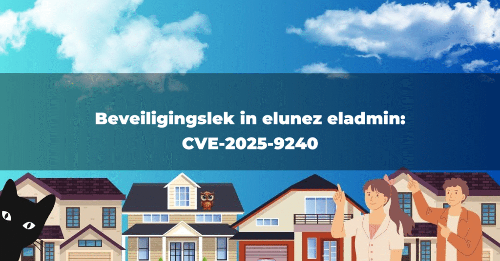Beveiligingslek in elunez eladmin: CVE-2025-9240
