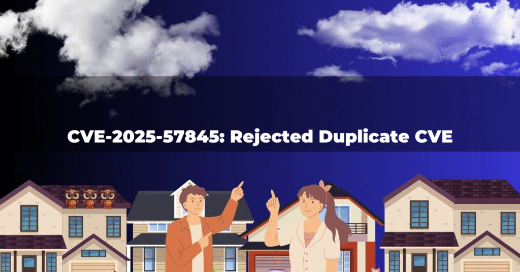CVE-2025-57845: Rejected Duplicate CVE