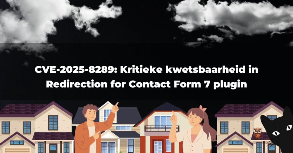 CVE-2025-8289: Kritieke kwetsbaarheid in Redirection for Contact Form 7 plugin