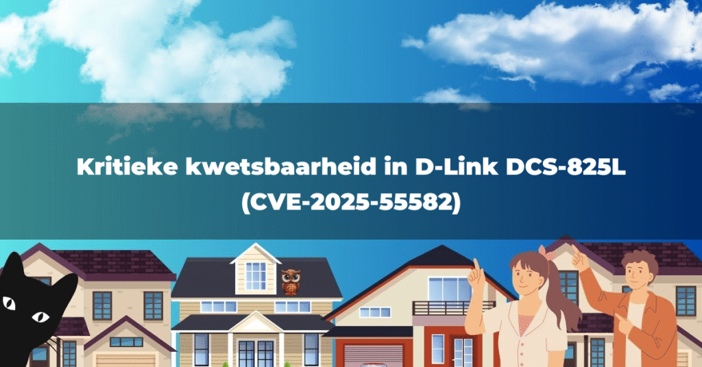 Kritieke kwetsbaarheid in D-Link DCS-825L (CVE-2025-55582)