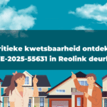 Kritieke kwetsbaarheid ontdekt: CVE-2025-55631 in Reolink deurbel