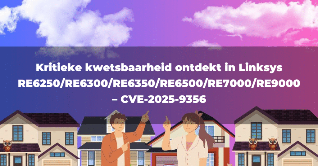 Kritieke kwetsbaarheid ontdekt in Linksys RE6250/RE6300/RE6350/RE6500/RE7000/RE9000 – CVE-2025-9356
