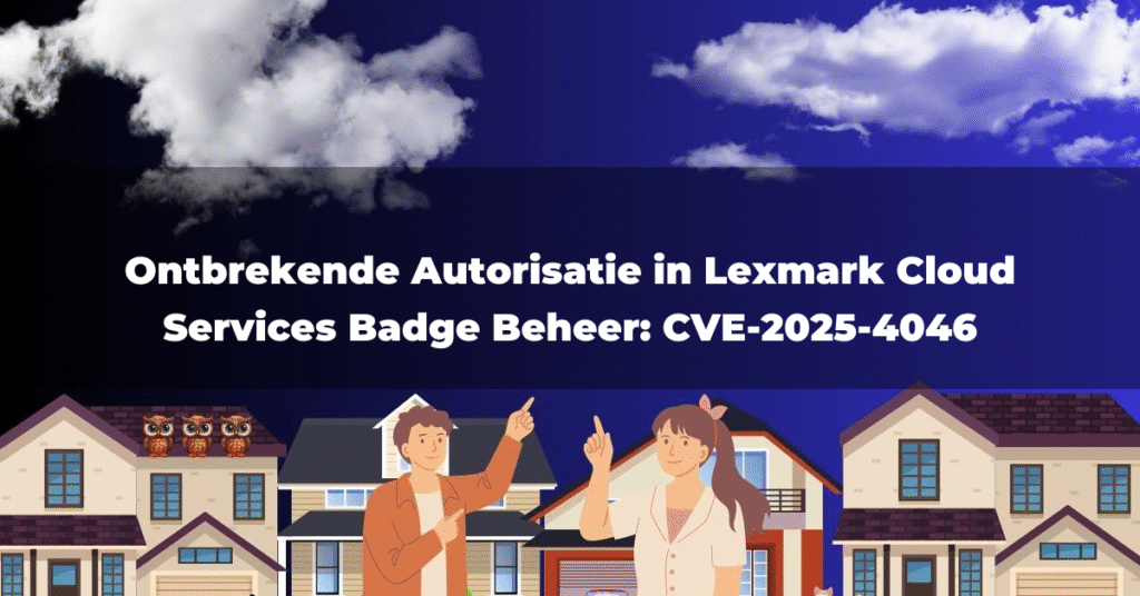 Ontbrekende Autorisatie in Lexmark Cloud Services Badge Beheer: CVE-2025-4046